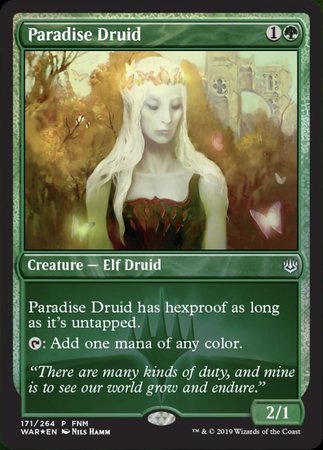 Paradise Druid [War of the Spark Promos] | Jack's On Queen