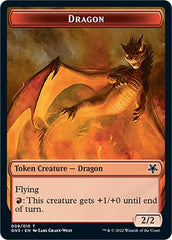 Dragon // Elf Warrior Double-Sided Token [Game Night: Free-for-All Tokens] | Jack's On Queen