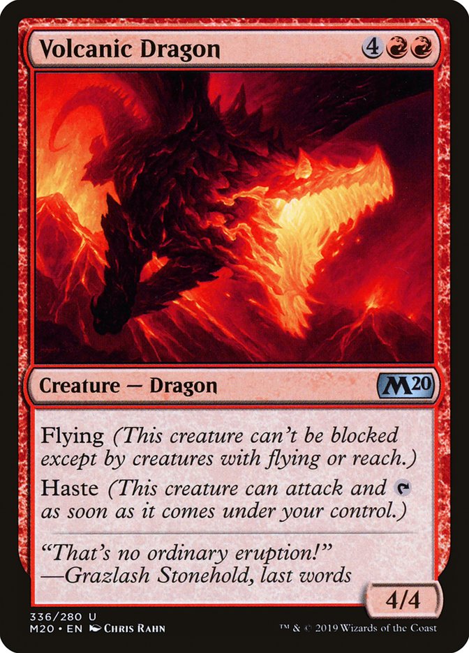 Volcanic Dragon [Core Set 2020] | Jack's On Queen