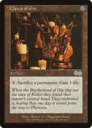 Claws of Gix [Urza's Saga] | Jack's On Queen