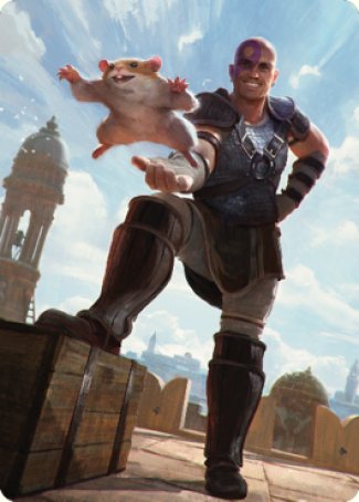 Minsc & Boo, Timeless Heroes Art Card (72) [Commander Legends: Battle for Baldur's Gate Art Series] | Jack's On Queen
