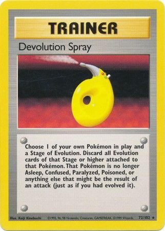 Devolution Spray (72/102) [Base Set Unlimited] | Jack's On Queen