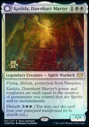 Katilda, Dawnhart Martyr // Katilda's Rising Dawn [Innistrad: Crimson Vow Prerelease Promos] | Jack's On Queen