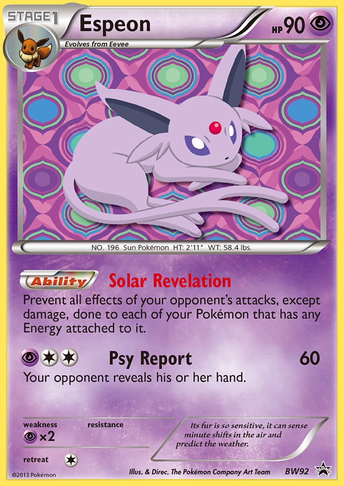 Espeon (BW92) [Black & White: Black Star Promos] | Jack's On Queen