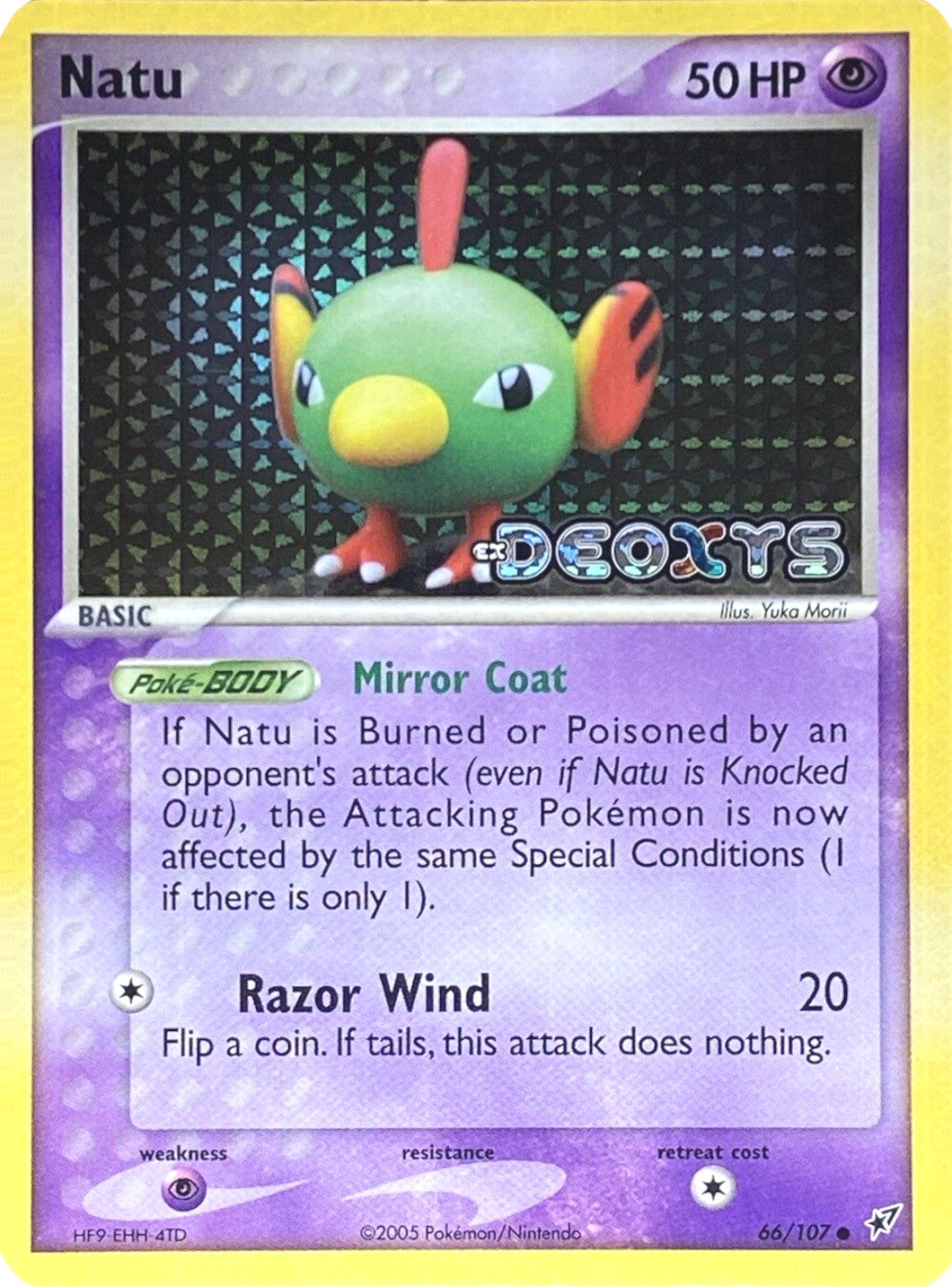 Natu (66/107) (Stamped) [EX: Deoxys] | Jack's On Queen