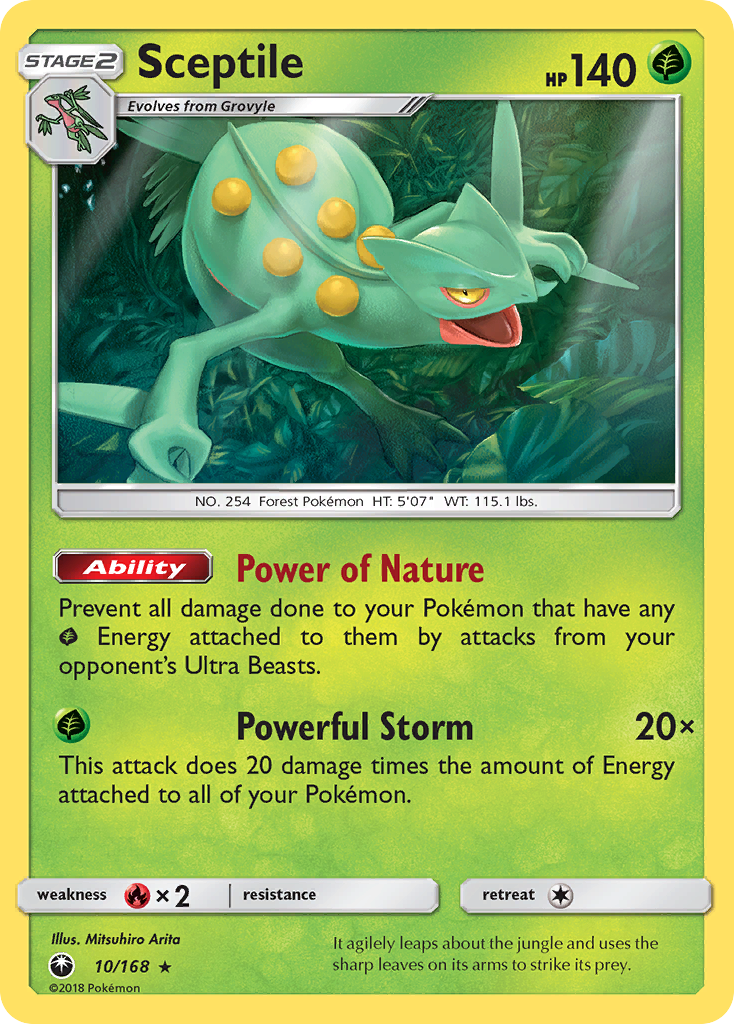 Sceptile (10/168) [Sun & Moon: Celestial Storm] | Jack's On Queen