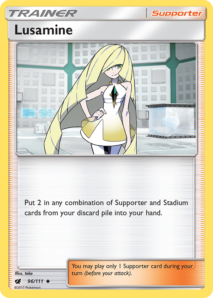 Lusamine (96/111) [Sun & Moon: Crimson Invasion] | Jack's On Queen