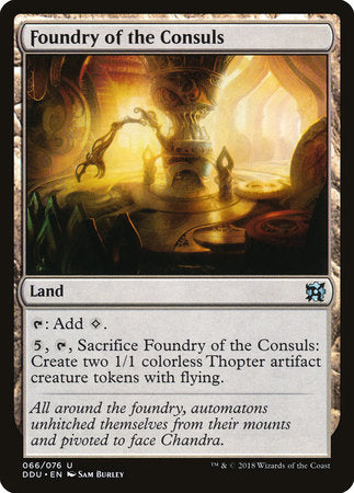 Foundry of the Consuls [Duel Decks: Elves vs. Inventors] | Jack's On Queen