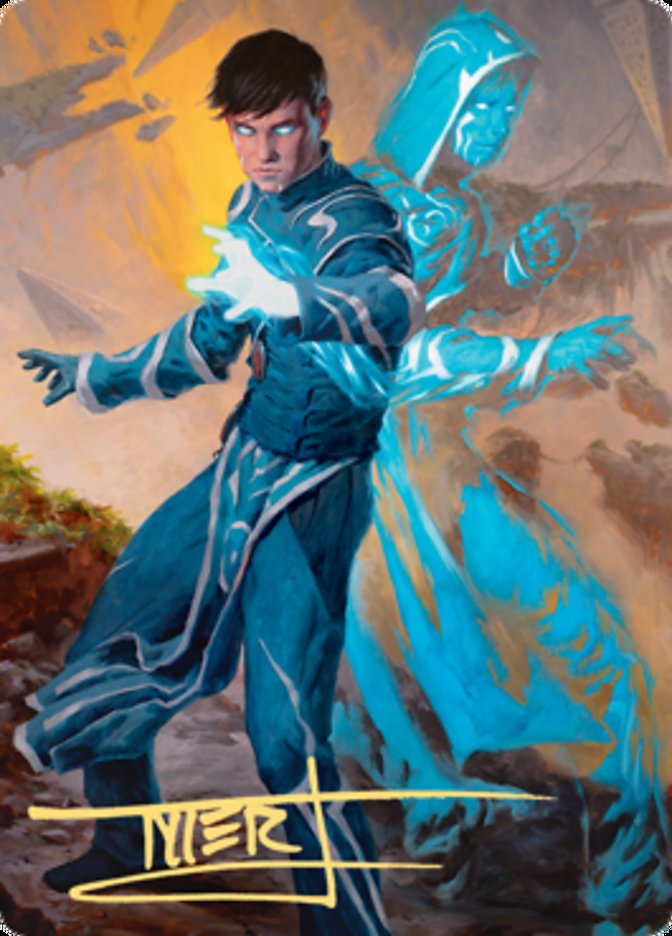 Jace, Mirror Mage 1 Art Card (Gold-Stamped Signature) [Zendikar Rising Art Series] | Jack's On Queen