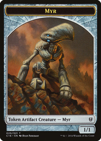 Myr // Bird (White) Double-sided Token [Commander 2016 Tokens] | Jack's On Queen