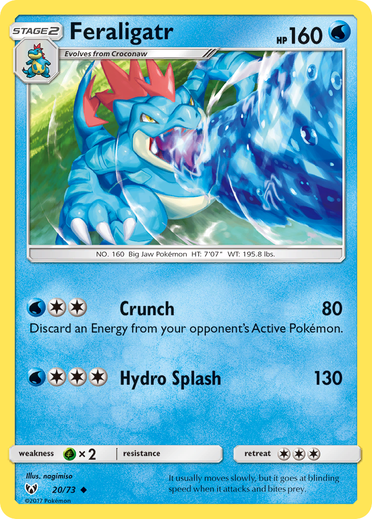 Feraligatr (20/73) [Sun & Moon: Shining Legends] | Jack's On Queen