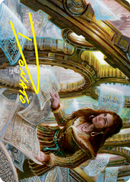 Cartographer's Survey Art Card (Gold-Stamped Signature) [Innistrad: Crimson Vow Art Series] | Jack's On Queen