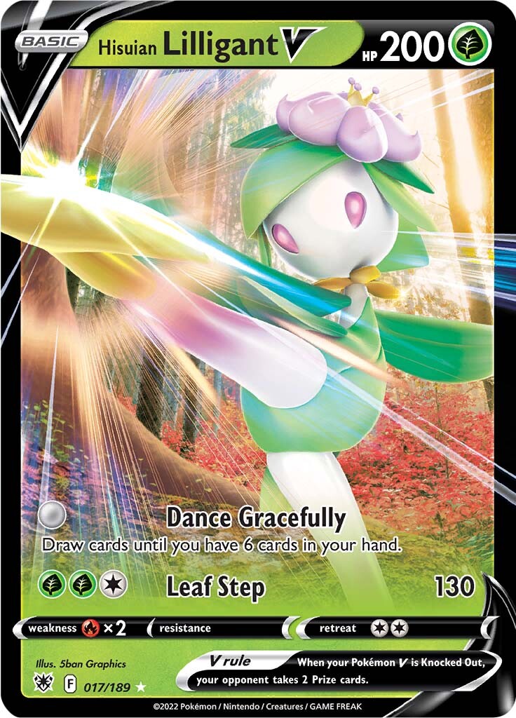 Hisuian Lilligant V (017/189) [Sword & Shield: Astral Radiance] | Jack's On Queen