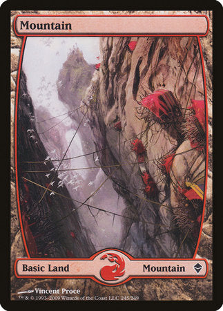 Mountain (245) - Full Art [Zendikar] | Jack's On Queen