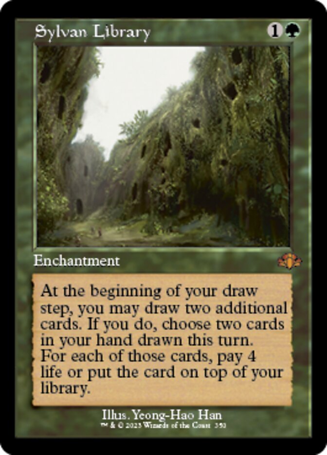 Sylvan Library (Retro) [Dominaria Remastered] | Jack's On Queen