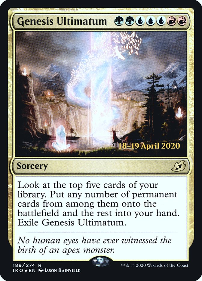 Genesis Ultimatum  [Ikoria: Lair of Behemoths Prerelease Promos] | Jack's On Queen