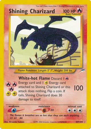 Shining Charizard (107/105) [Neo Destiny Unlimited] | Jack's On Queen