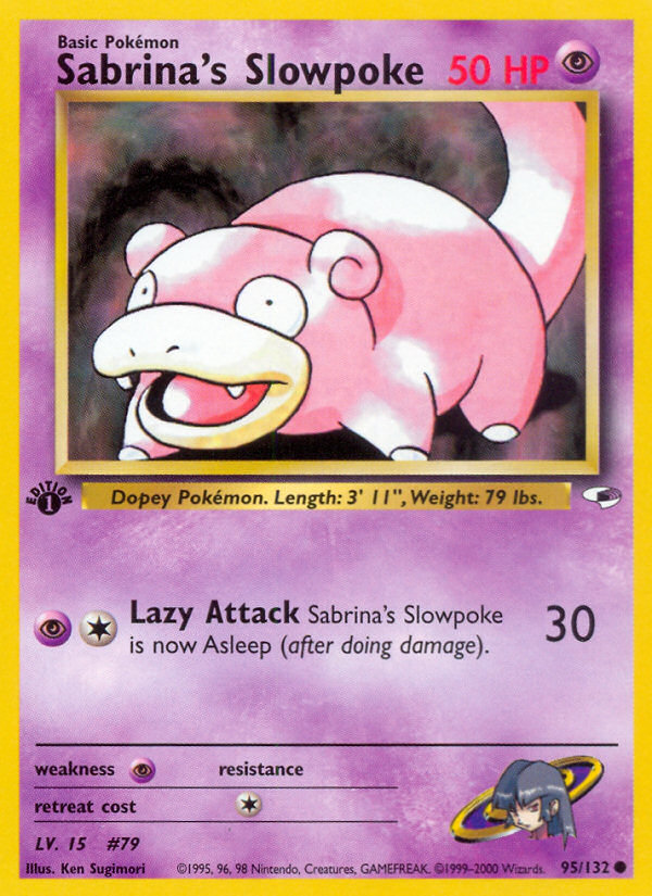 Sabrina's Slowpoke (95/132) [Gym Heroes 1st Edition] | Jack's On Queen