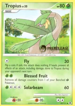 Tropius (52/111) (Prerelease Promo) [Nintendo: Black Star Promos] | Jack's On Queen