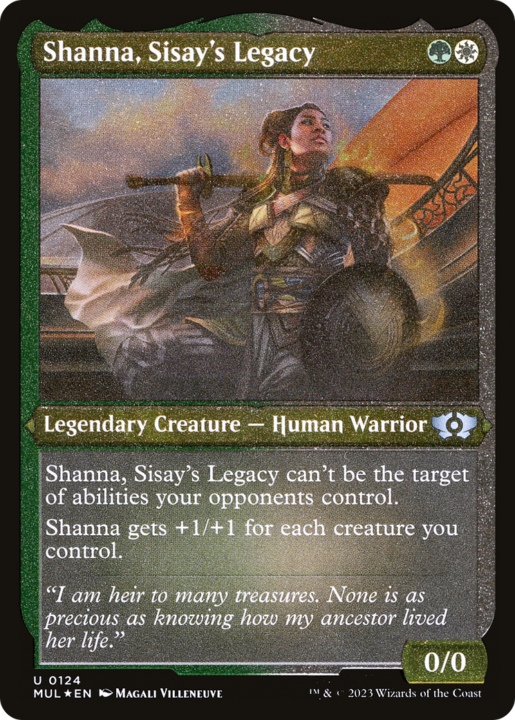 Shanna, Sisay's Legacy (Foil Etched) [Multiverse Legends] | Jack's On Queen