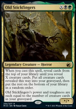 Old Stickfingers (Promo Pack) [Innistrad: Midnight Hunt Promos] | Jack's On Queen