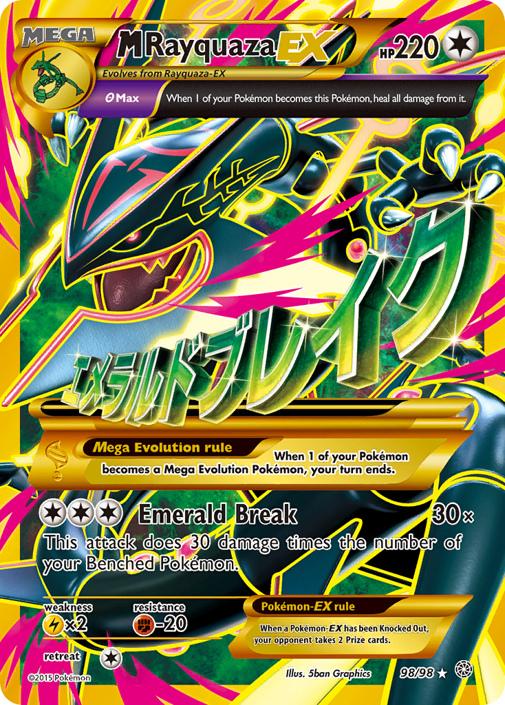 M Rayquaza EX (98/98) [XY: Ancient Origins] | Jack's On Queen