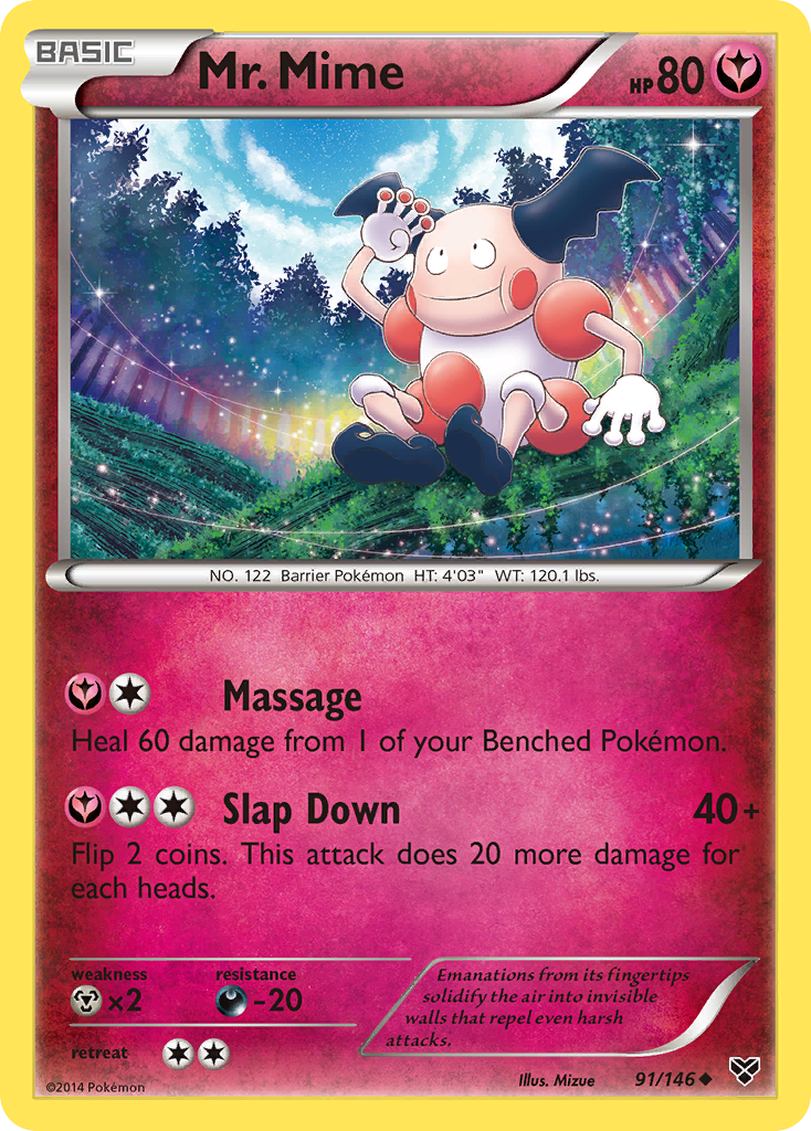 Mr. Mime (91/146) [XY: Base Set] | Jack's On Queen