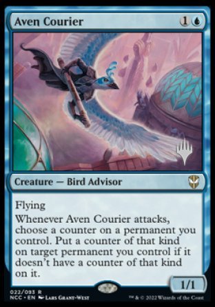 Aven Courier (Promo Pack) [Streets of New Capenna Commander Promos] | Jack's On Queen