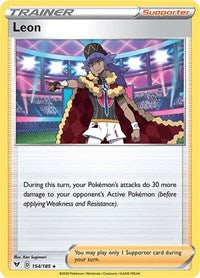 Leon (154/185) (Theme Deck Exclusive) [Sword & Shield: Vivid Voltage] | Jack's On Queen