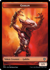 Rebel // Goblin Double-Sided Token [Phyrexia: All Will Be One Commander Tokens] | Jack's On Queen