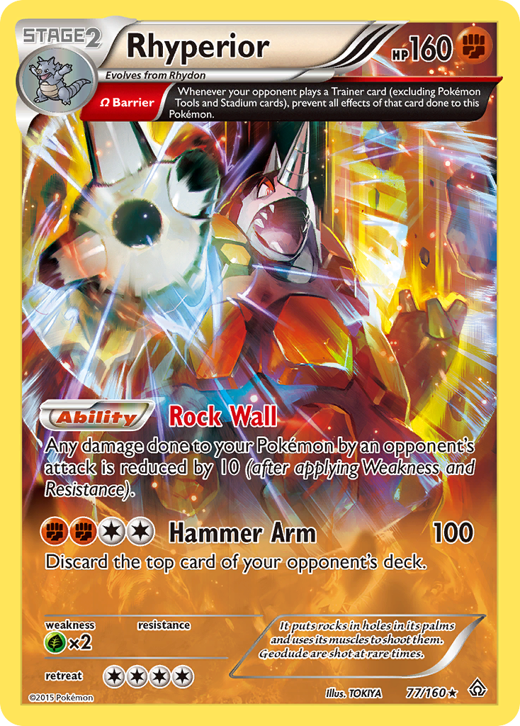Rhyperior (77/160) [XY: Primal Clash] | Jack's On Queen