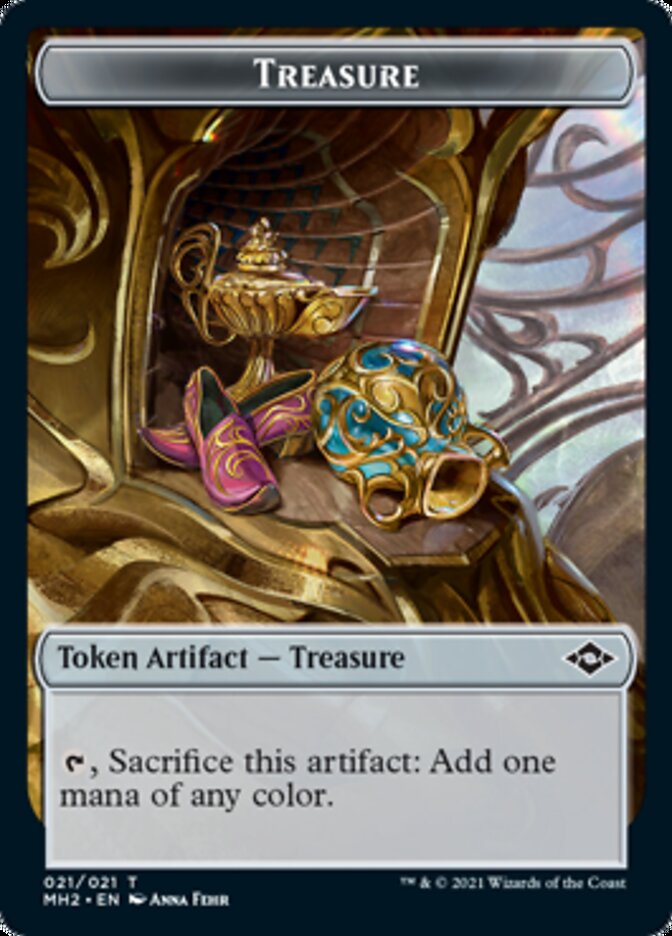 Treasure Token (#21) // Zombie Token [Modern Horizons 2 Tokens] | Jack's On Queen