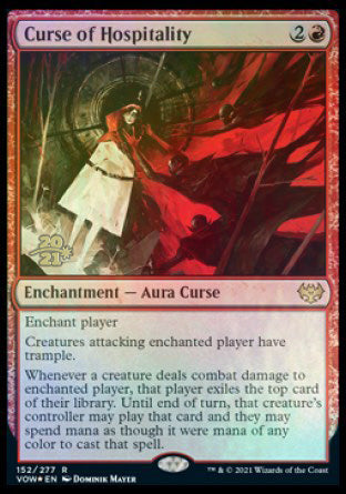 Curse of Hospitality [Innistrad: Crimson Vow Prerelease Promos] | Jack's On Queen