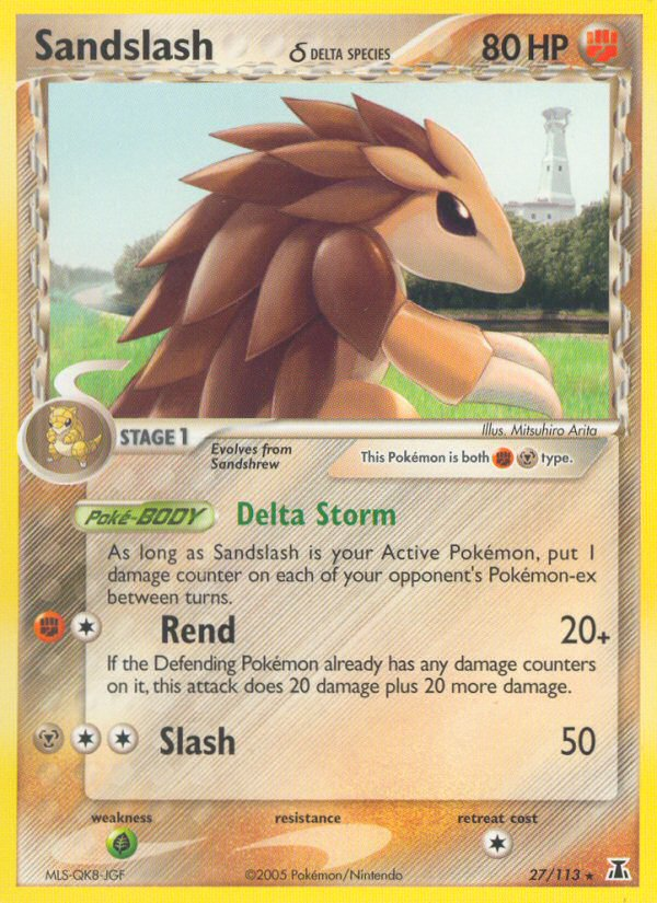 Sandslash (27/113) (Delta Species) [EX: Delta Species] | Jack's On Queen