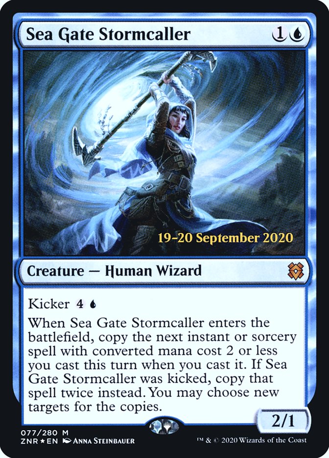 Sea Gate Stormcaller  [Zendikar Rising Prerelease Promos] | Jack's On Queen