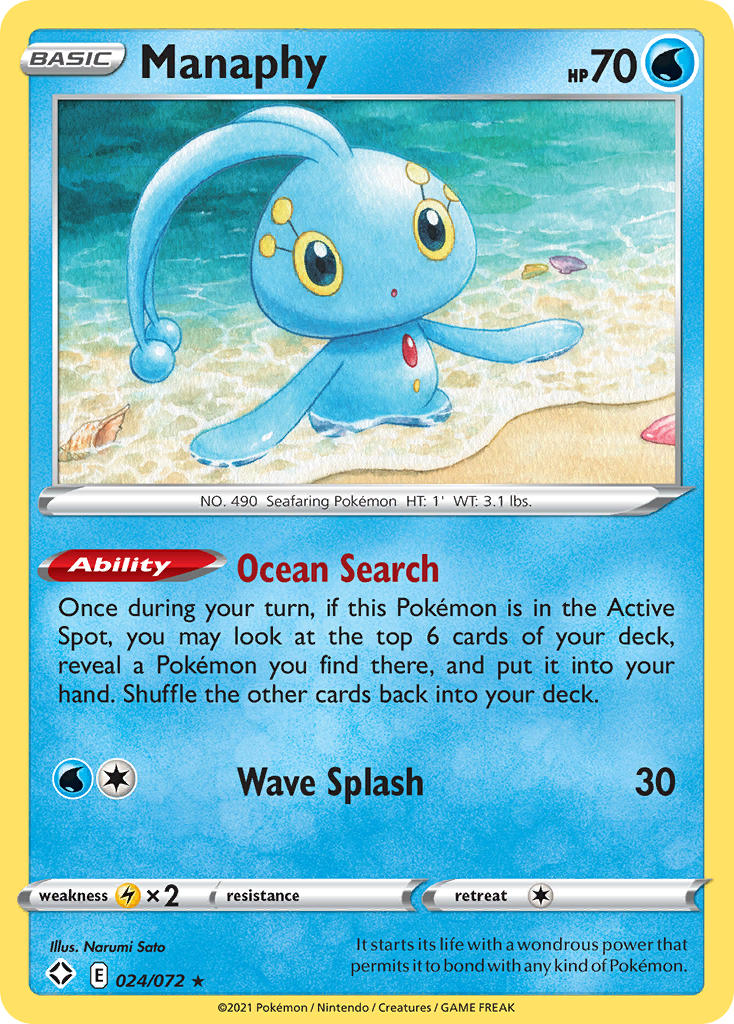 Manaphy (024/072) [Sword & Shield: Shining Fates] | Jack's On Queen