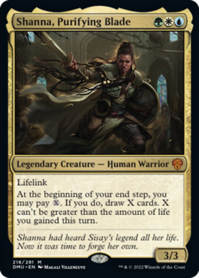 Shanna, Purifying Blade [Dominaria United] | Jack's On Queen