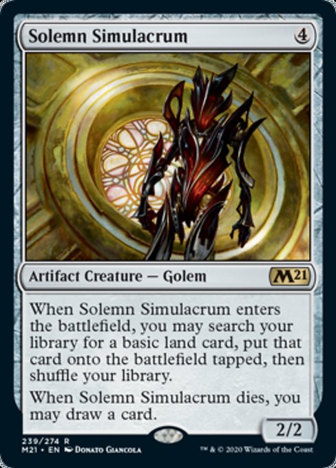 Solemn Simulacrum [Core Set 2021] | Jack's On Queen