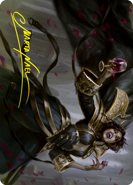 Bloodcrazed Socialite Art Card (Gold-Stamped Signature) [Innistrad: Crimson Vow Art Series] | Jack's On Queen