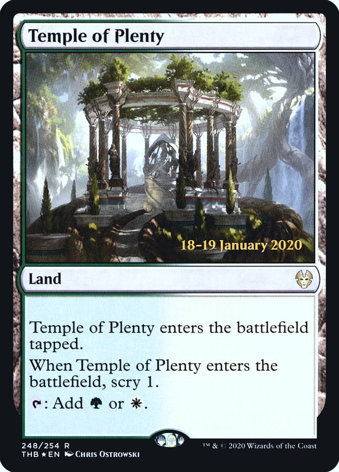 Temple of Plenty [Theros Beyond Death Prerelease Promos] | Jack's On Queen