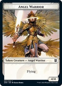 Angel Warrior // Copy Double-sided Token [Zendikar Rising Tokens] | Jack's On Queen