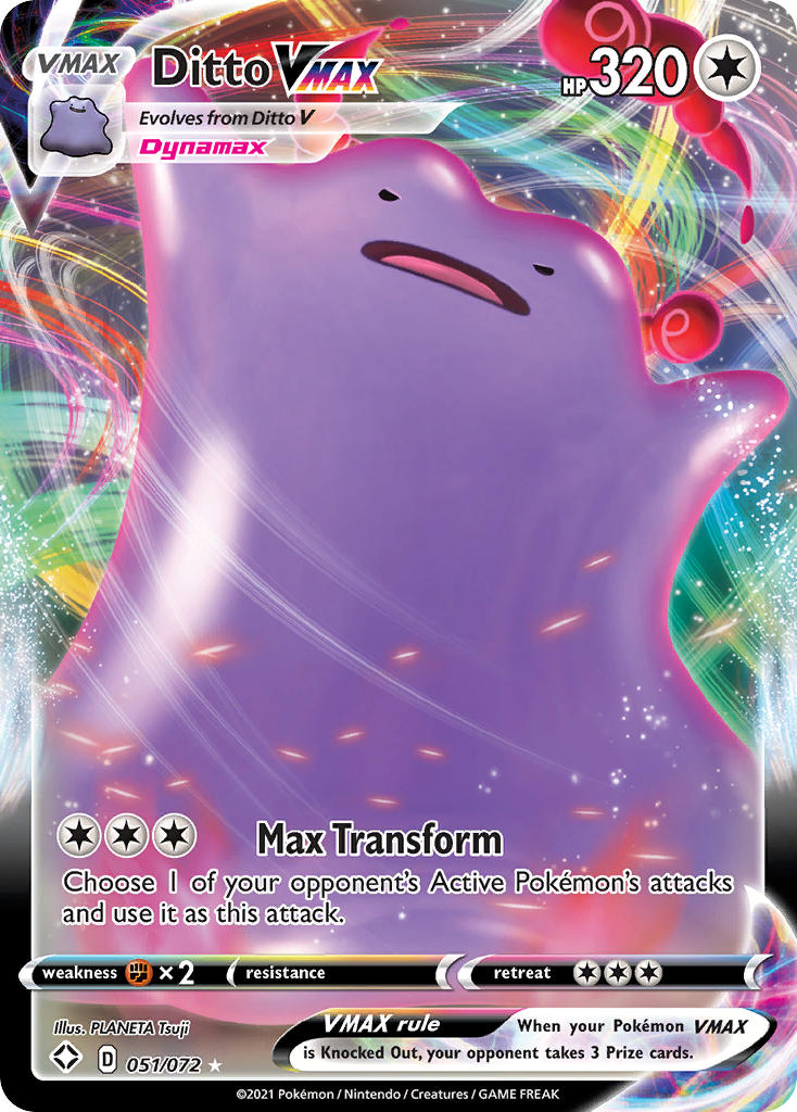 Ditto VMAX (051/072) [Sword & Shield: Shining Fates] | Jack's On Queen