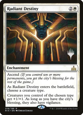 Radiant Destiny [Rivals of Ixalan Promos] | Jack's On Queen
