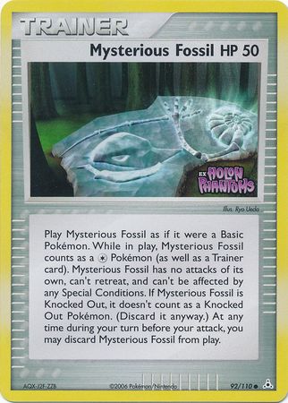 Mysterious Fossil (92/110) (Stamped) [EX: Holon Phantoms] | Jack's On Queen