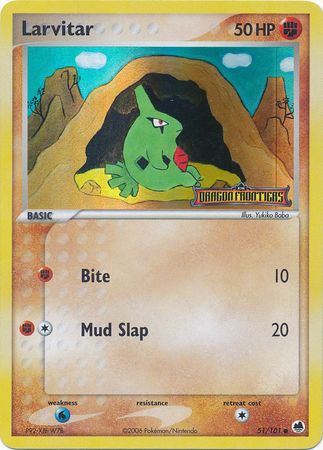 Larvitar (51/101) (Stamped) [EX: Dragon Frontiers] | Jack's On Queen