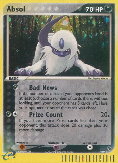 Absol (1/97) [EX: Dragon] | Jack's On Queen