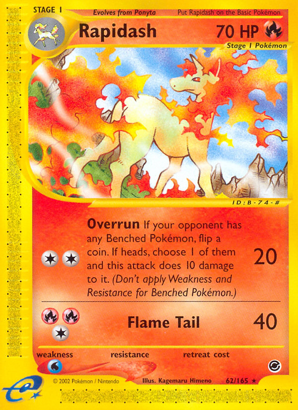 Rapidash (62/165) [Expedition: Base Set] | Jack's On Queen