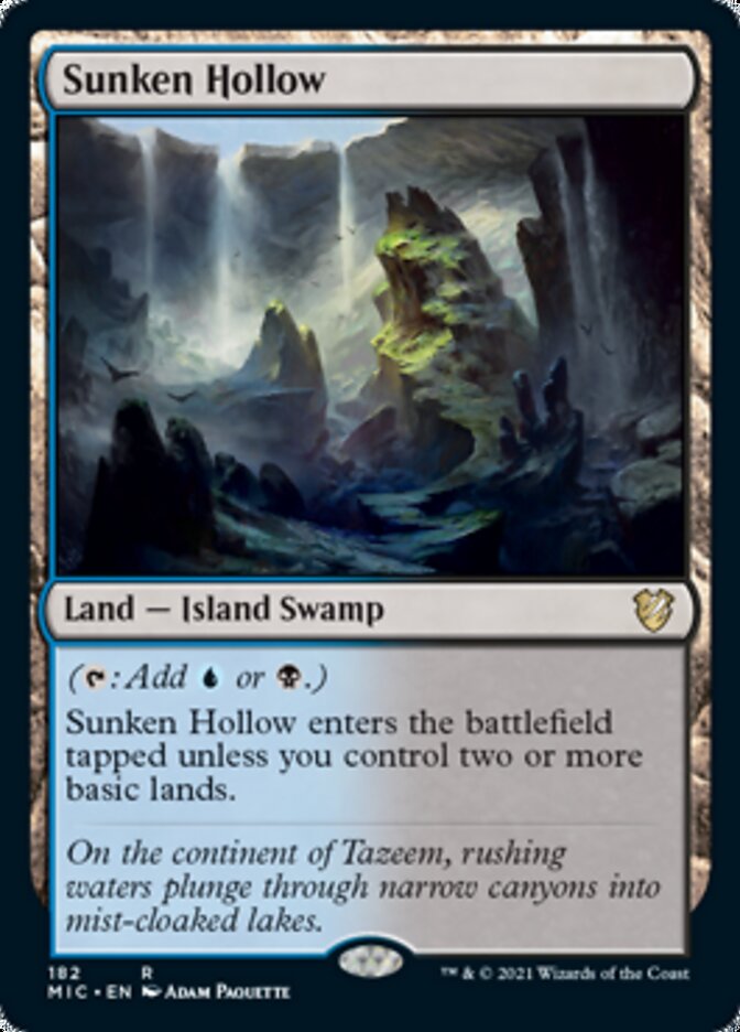 Sunken Hollow [Innistrad: Midnight Hunt Commander] | Jack's On Queen