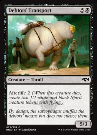 Debtors' Transport [Ravnica Allegiance] | Jack's On Queen