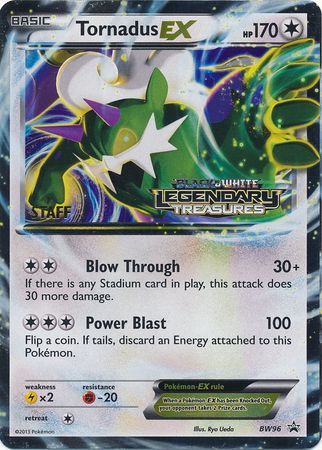 Tornadus EX (BW96) (Staff Prerelease Promo) [Black & White: Black Star Promos] | Jack's On Queen